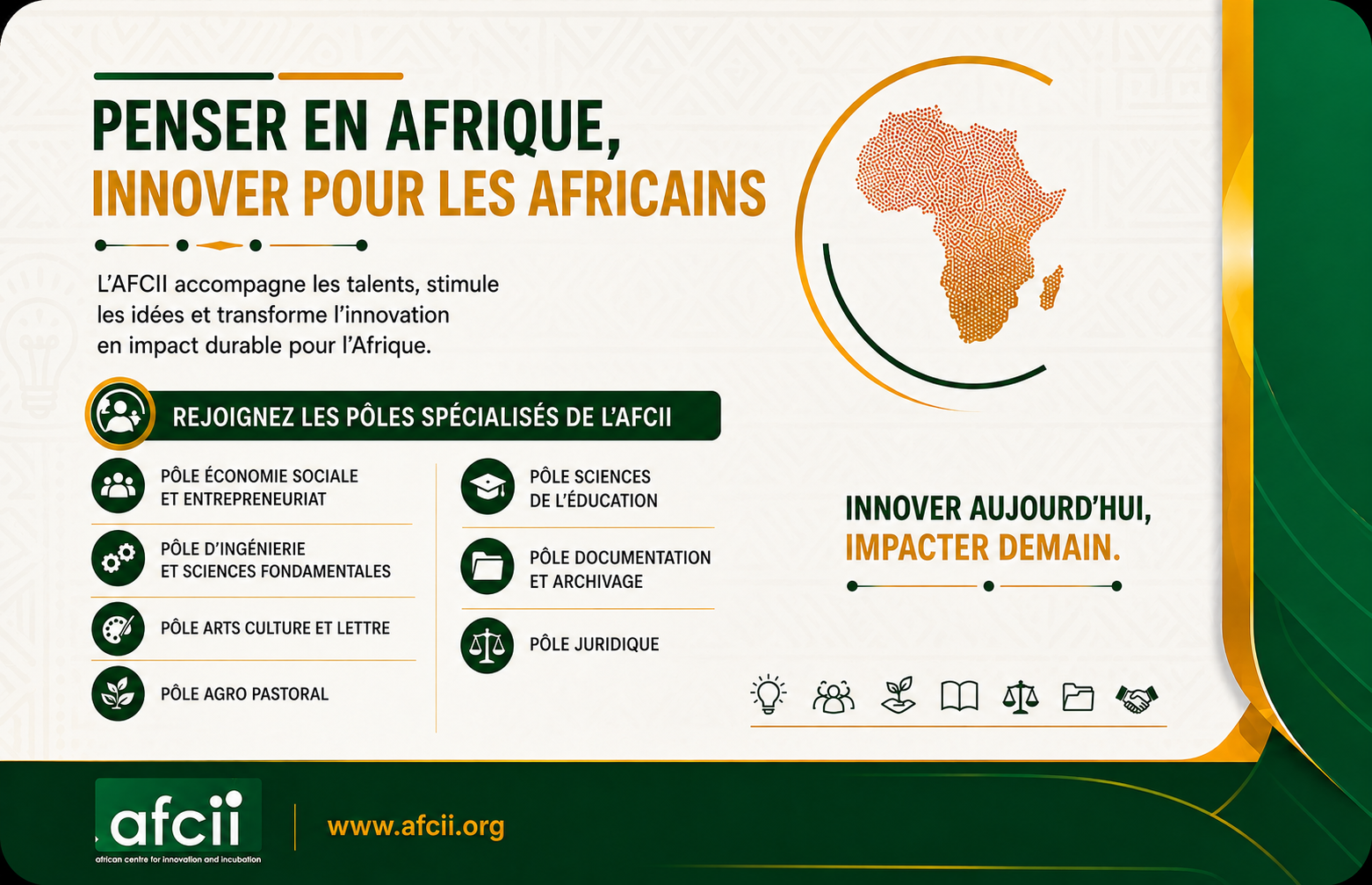 Verso carte professionnelle — AFCII