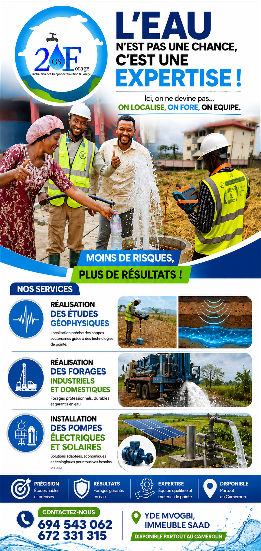 Flyer publicitaire — 2GS Forage